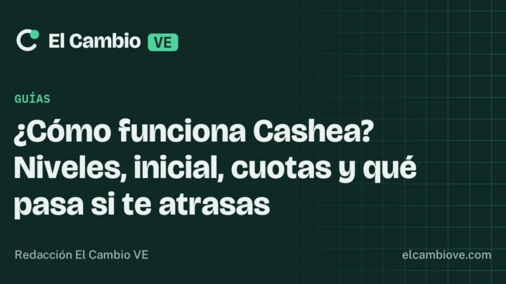 ¿Cómo funciona Cashea? Niveles, inicial, cuotas y qué pasa si te atrasas · El Cambio VE